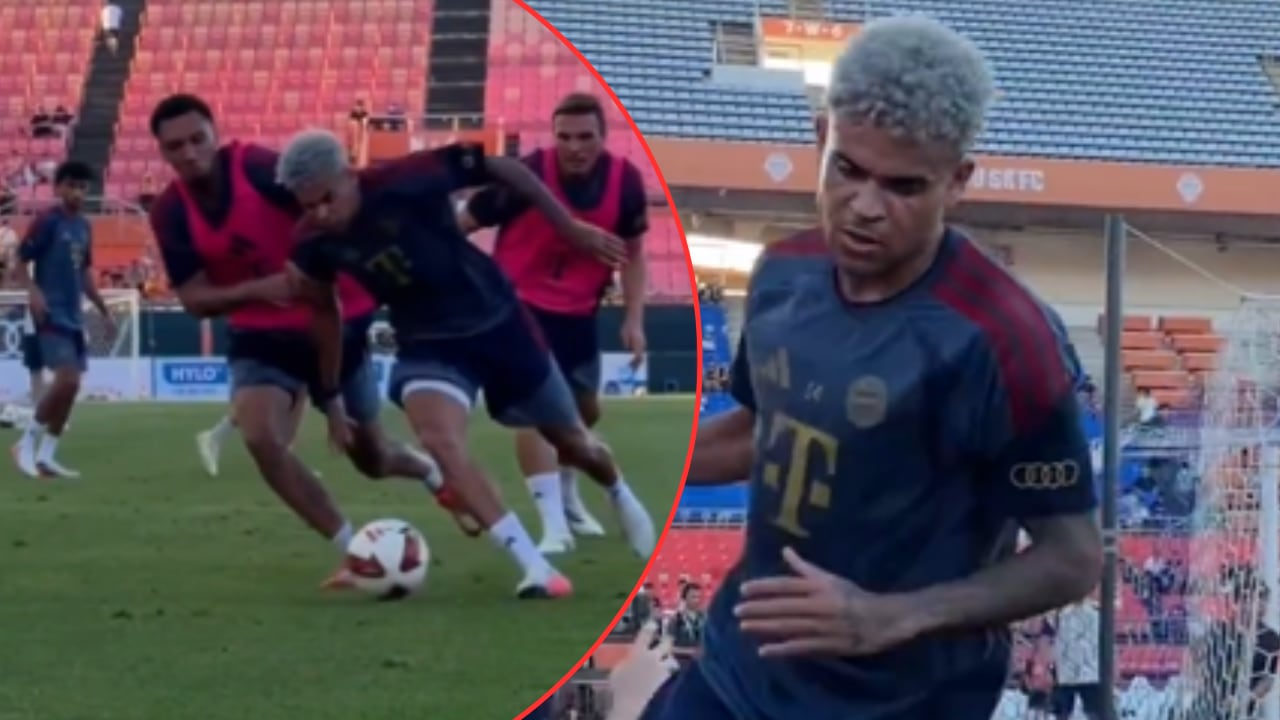 Luis Díaz durante la pretemporada con Bayern Múnich que se lleva a cabo en Corea del Sur