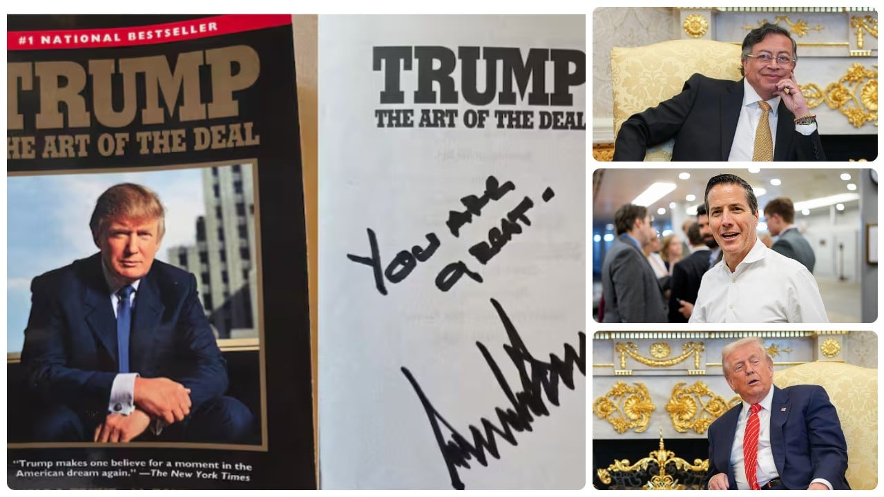 Bernie Moreno contó lo que pasó con el libro que Donald Trump le autografió a Gustavo Petro
