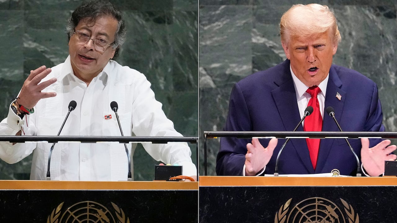 Gustavo Petro y Donald Trump