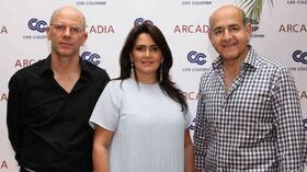 Alejandro Santos, Sandra Suárez y Munir Falah.