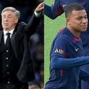 Carlo Ancelotti y Kylian Mbappé.