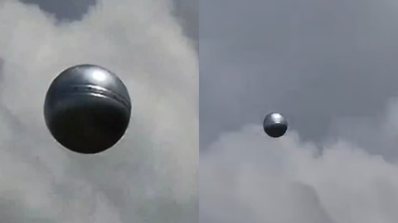 Esfera misteriosa volando en Yumbo.