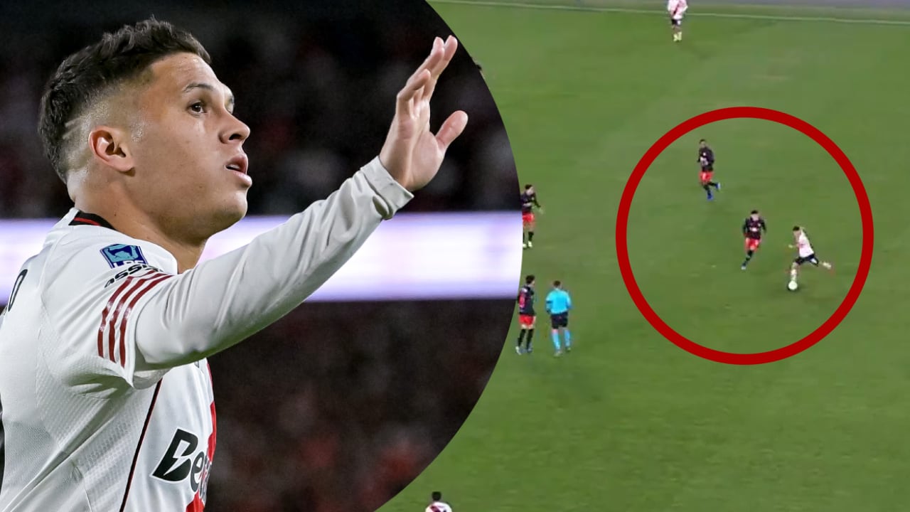 Juan Fernando Quintero duró los 90 minutos en cancha para River.
