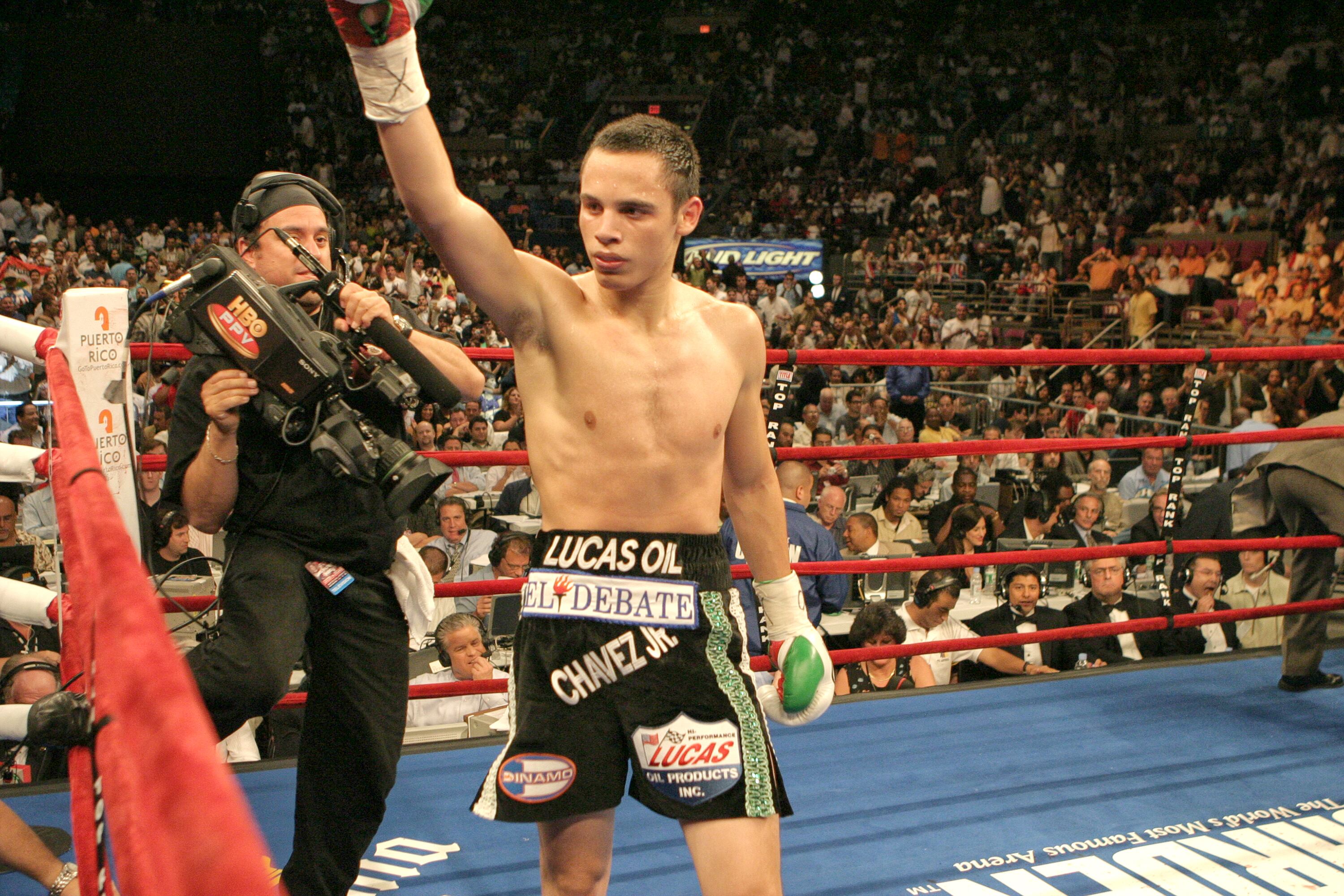 NEW YORK, NY - JUNE 9:  MANDATORY CREDIT Bill Tompkins/Getty Images Julio Cesar Chavez Jr  at Madison Square Garden on June 9, 2007 in New York City. (Photo by Bill Tompkins/Getty Images)