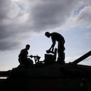 Militares Conflicto en Ucrania- Rusia. (Photo by Yoan VALAT / POOL / AFP)