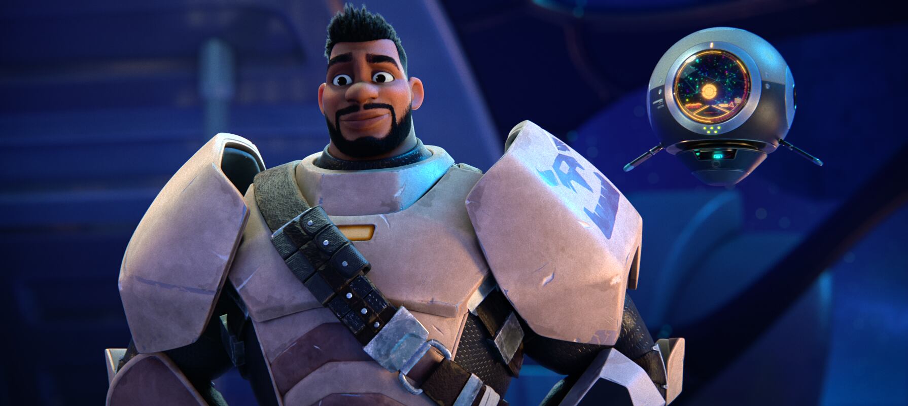 Escena de 'Mi papá el cazador intergaláctico', nuevo contenido infantil de Netflix.