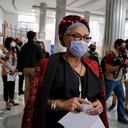 Piedad Cordoba en rueda de prensa despues de asistir a la Comision de la Verdad
Bogota Dic 3 del 2020
Foto Guillermo Torres Reina / Semana