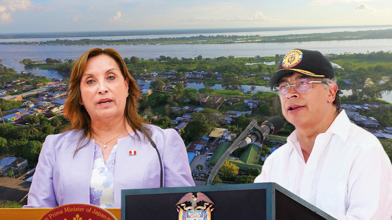 Dina Boluarte, presidenta de Perú y Gustavo Petro, presidente de Colombia.