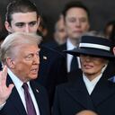 Presodent-elect Donald Trump takes the oath of office during the 60th Presidential Inauguration in the Rotunda of the U.S. Capitol in Washington, Monday, Jan. 20, 2025. (Saul Loeb/Pool photo via AP)