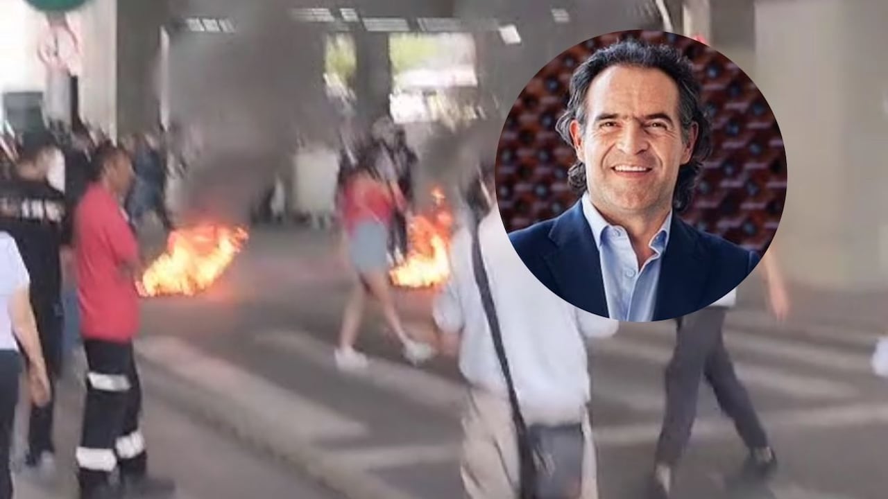 Desmanes en Medellín y el alcalde Federico Gutiérrez.