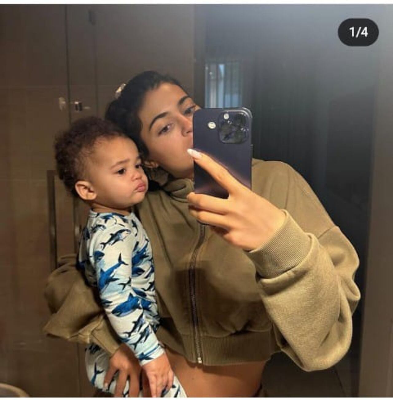 Aire Webster hijo de Kylie Jenner y el rapero Travis Scott Foto: @kyliejenner