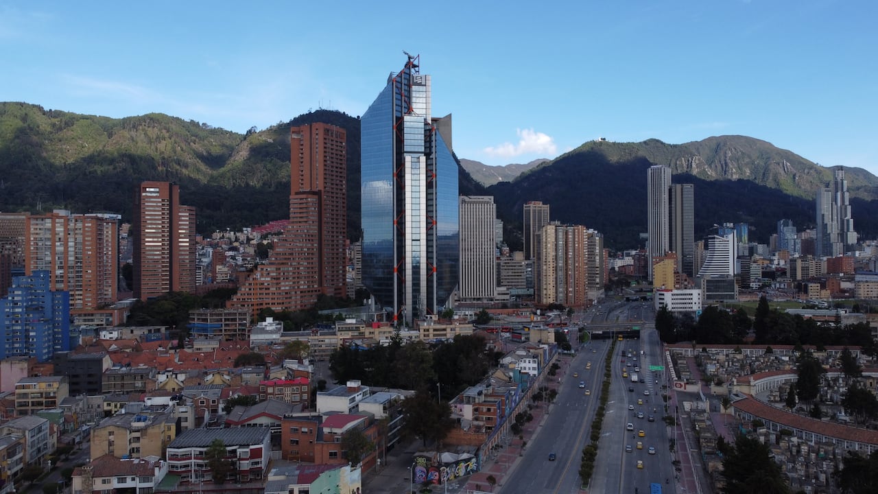 Panorámica de Bogotá desde la calle 26