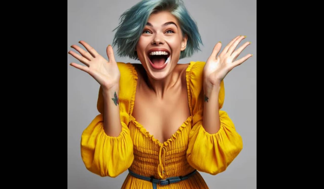 IA muestra cómo se vería ‘Alegría’ de intensamente en la vida real.