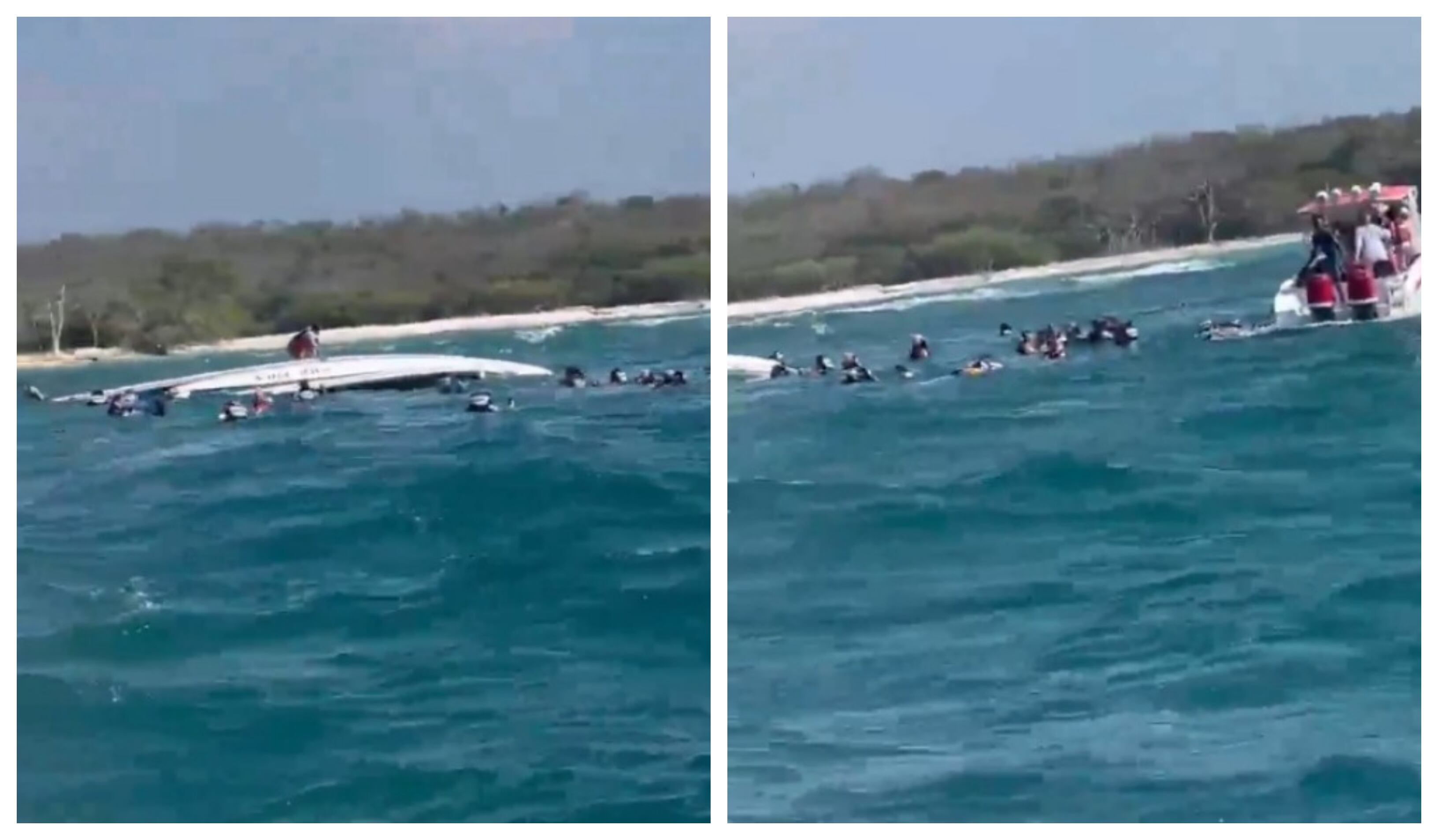 La embarcación transportaba a estos turistas, se volcó por razones aún desconocidas, generando una rápida movilización de las autoridades y de otras embarcaciones cercanas para brindar ayuda.