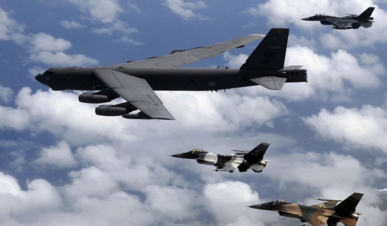 Así luce el bombardero B 52 que sobrevoló sobre el Mar Amarillo (imagen de referencia)