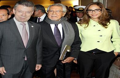 Juan Manuel Santos Calderón, Pedro Gómez Barrero y Gina Parody.