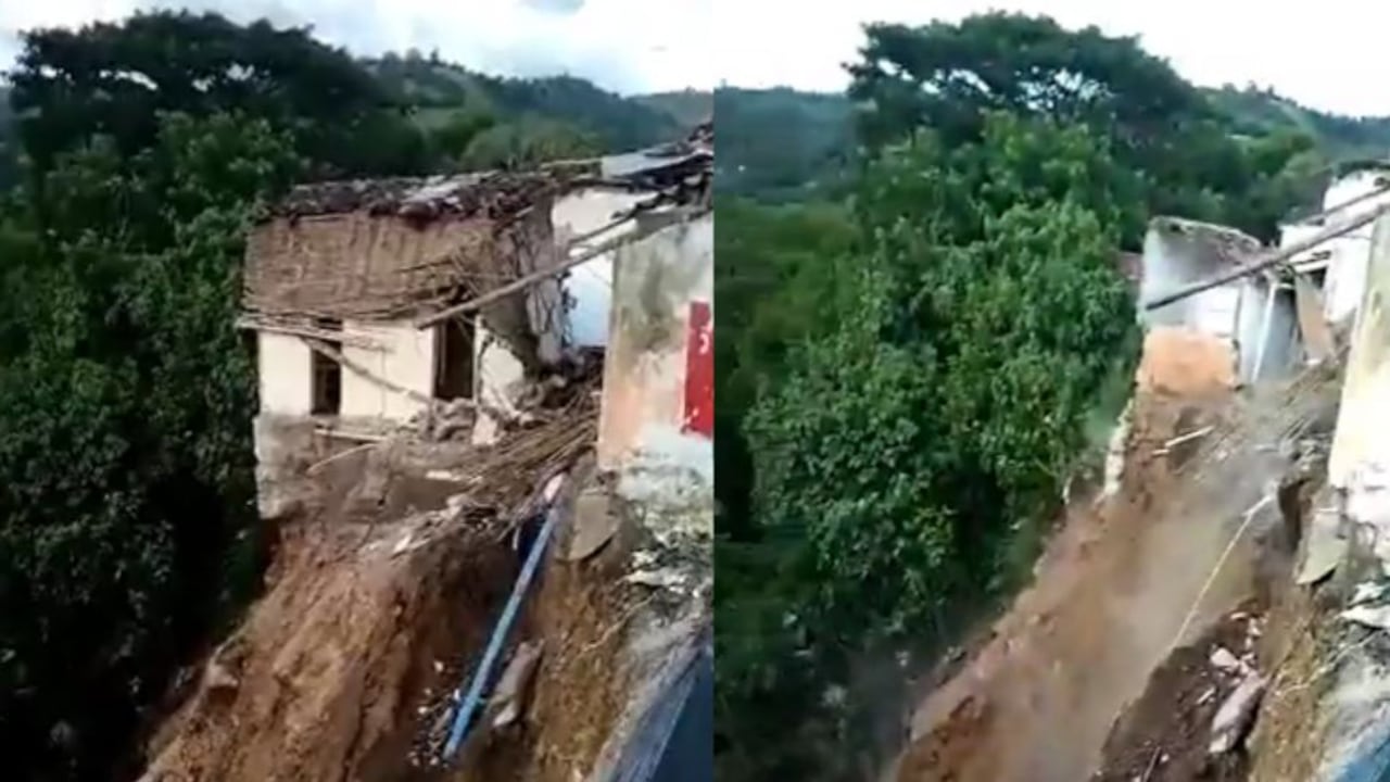 Colapso de viviendas en Ebéjico, Antioquia.