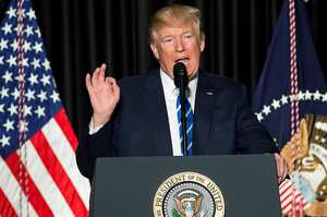 El presidente de Estados Unidos, Donald Trump.