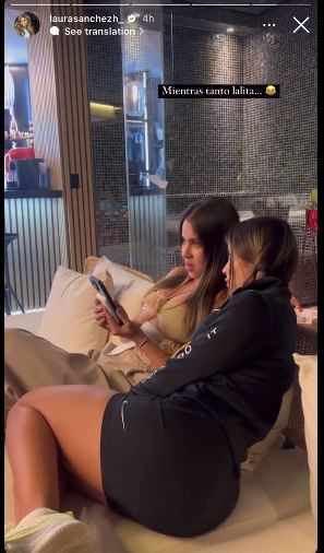Laura Sánchez apareció en las historias de Instagram