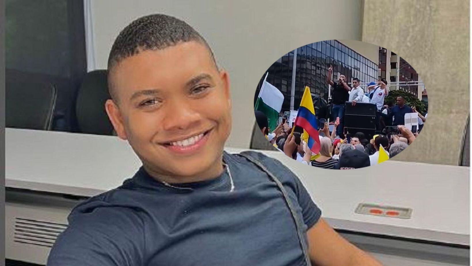 Con chaleco antibalas, así apareció Polo Polo en marcha antipetro