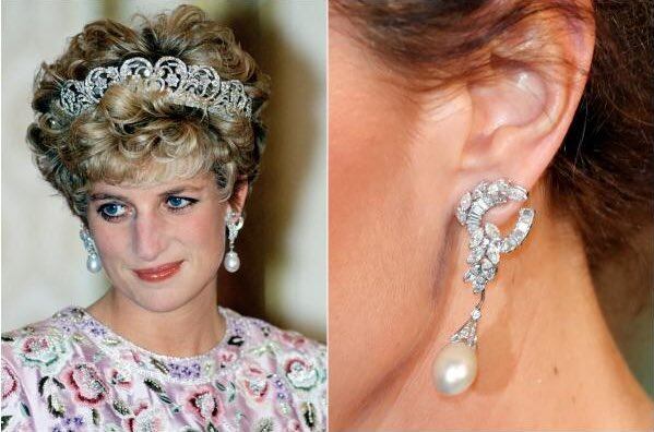 Los aretes eran joyas preciosas de Lady Di