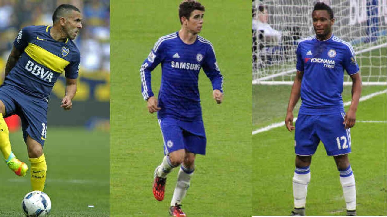Carlos Tévez, Óscar y Obi Mikel son las más recientes estrellas que llegan al fútbol chino.