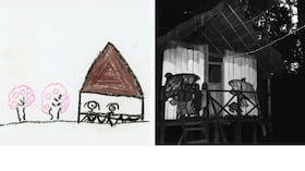 Los niños del linaje Carihuasari narraron su relación con el territorio mediante dibujos y fotografías que hoy forman parte de “Raíces invisibles”. Foto: Proyecto “Raíces invisibles”.
