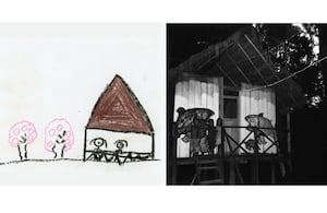Los niños del linaje Carihuasari narraron su relación con el territorio mediante dibujos y fotografías que hoy forman parte de “Raíces invisibles”. Foto: Proyecto “Raíces invisibles”.