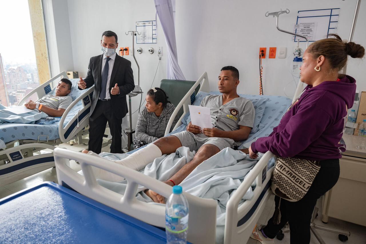 Recuperación de sobrevivientes del siniestro aéreo en Putumayo.