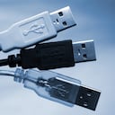 Símbolos de los conectores USB de los ordenadores.