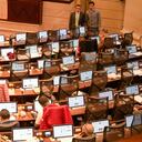 Curules vacías del Pacto Histórico en la Cámara de Representantes este 27 de septiembre.