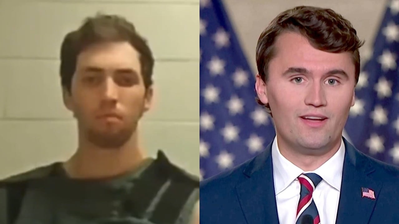Tyler Robinson y Charlie Kirk.