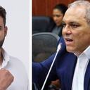 Los senadores José David Name (der.) e Inti Asprilla.