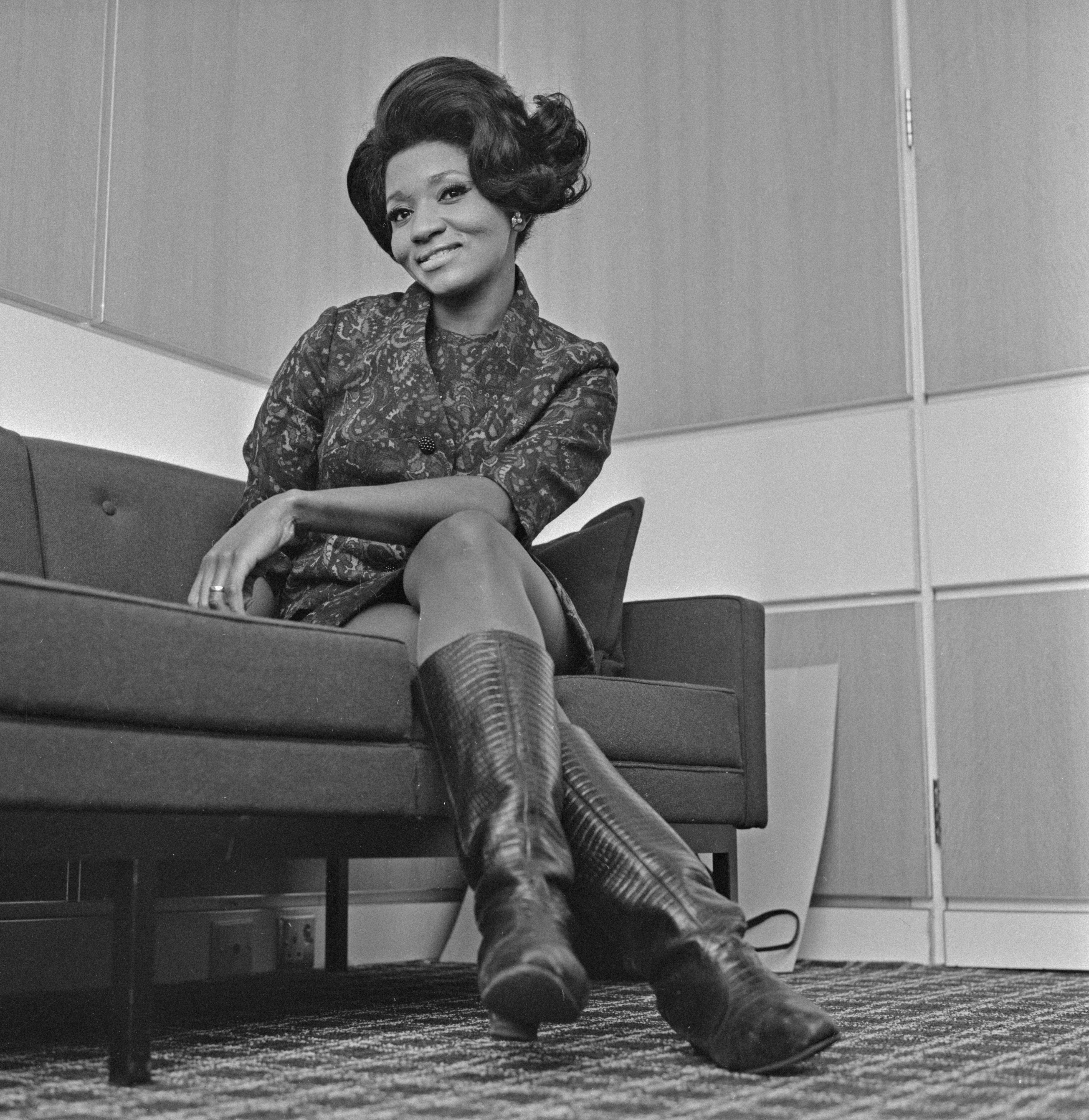 La cantante de ópera estadounidense Grace Bumbry, en el Reino Unido, el 13 de enero de 1968. Foto: Evening Standard/Hulton Archive/Getty Images.