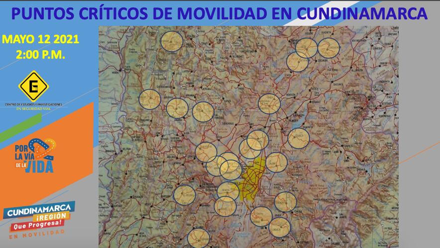 Movilidad en Cundinamarca, miércoles 12 de mayo