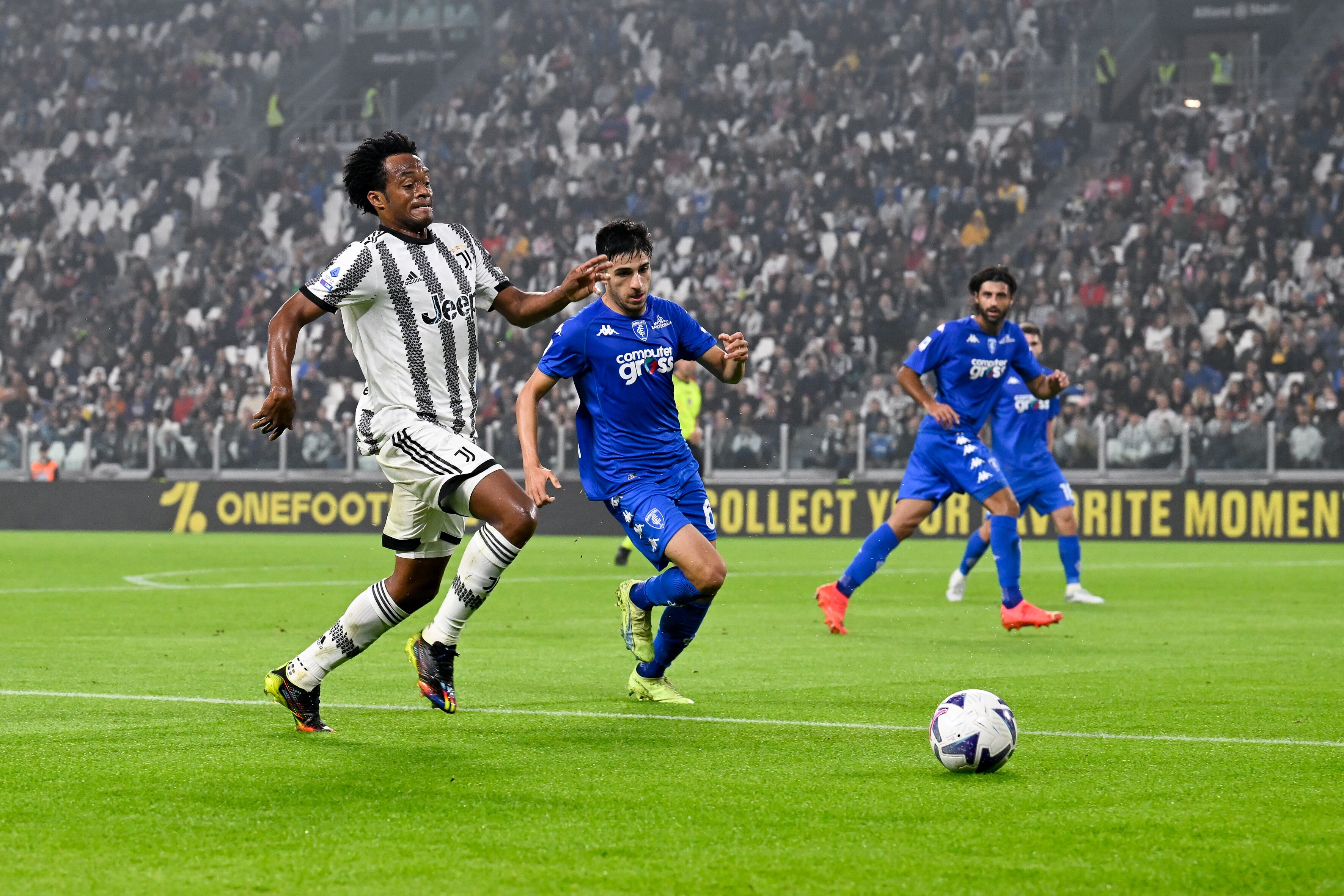 Juan Guillermo Cuadrado sumó los 90' de la goleada ante Empoli.