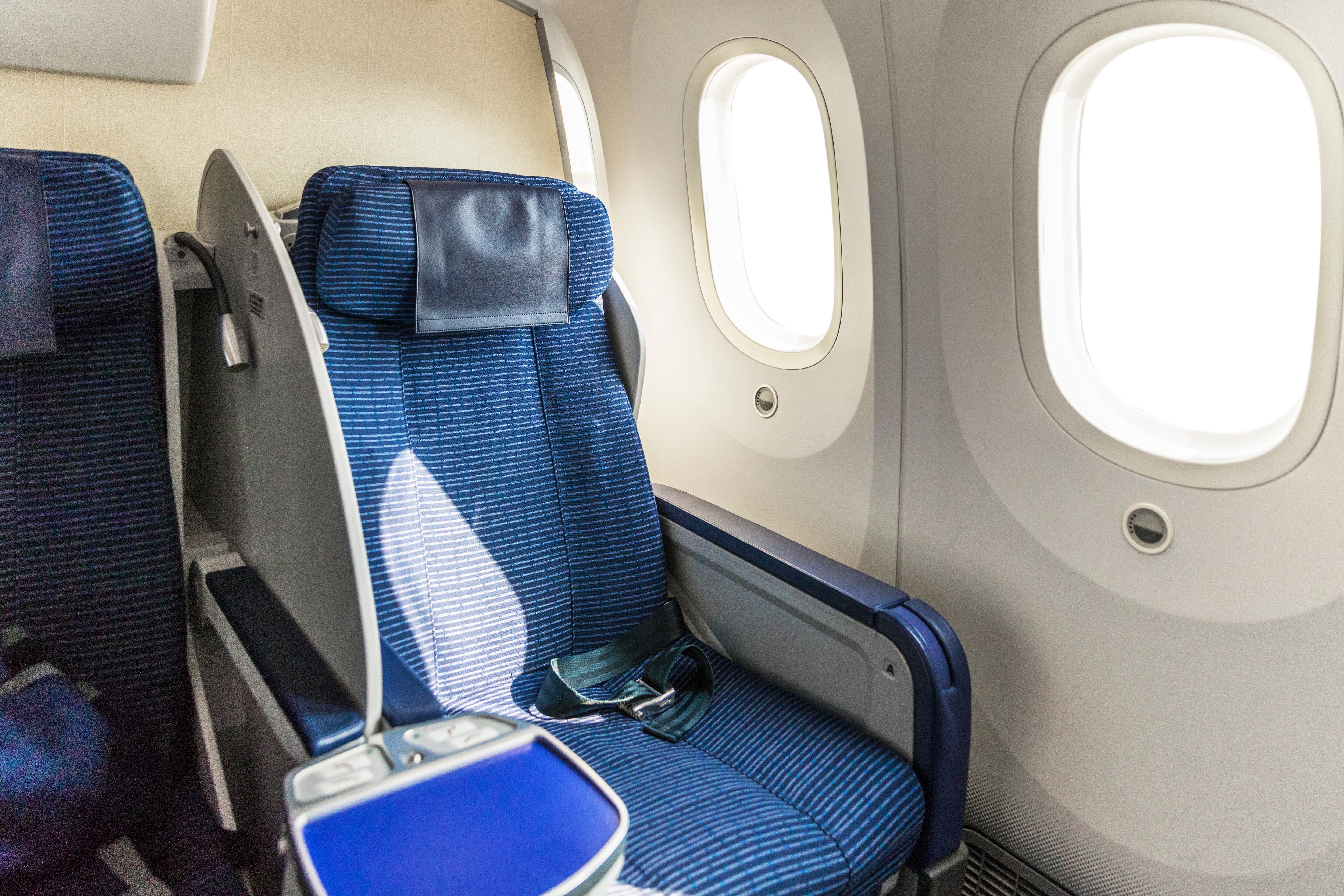 Asientos de un avión