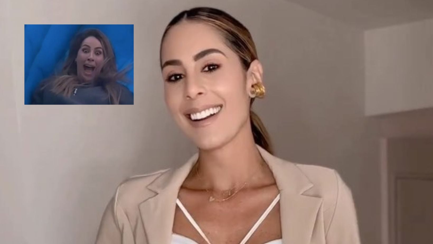 El susto que se llevó Carolina Soto en atracción para niños, su reacción hizo reír a muchos