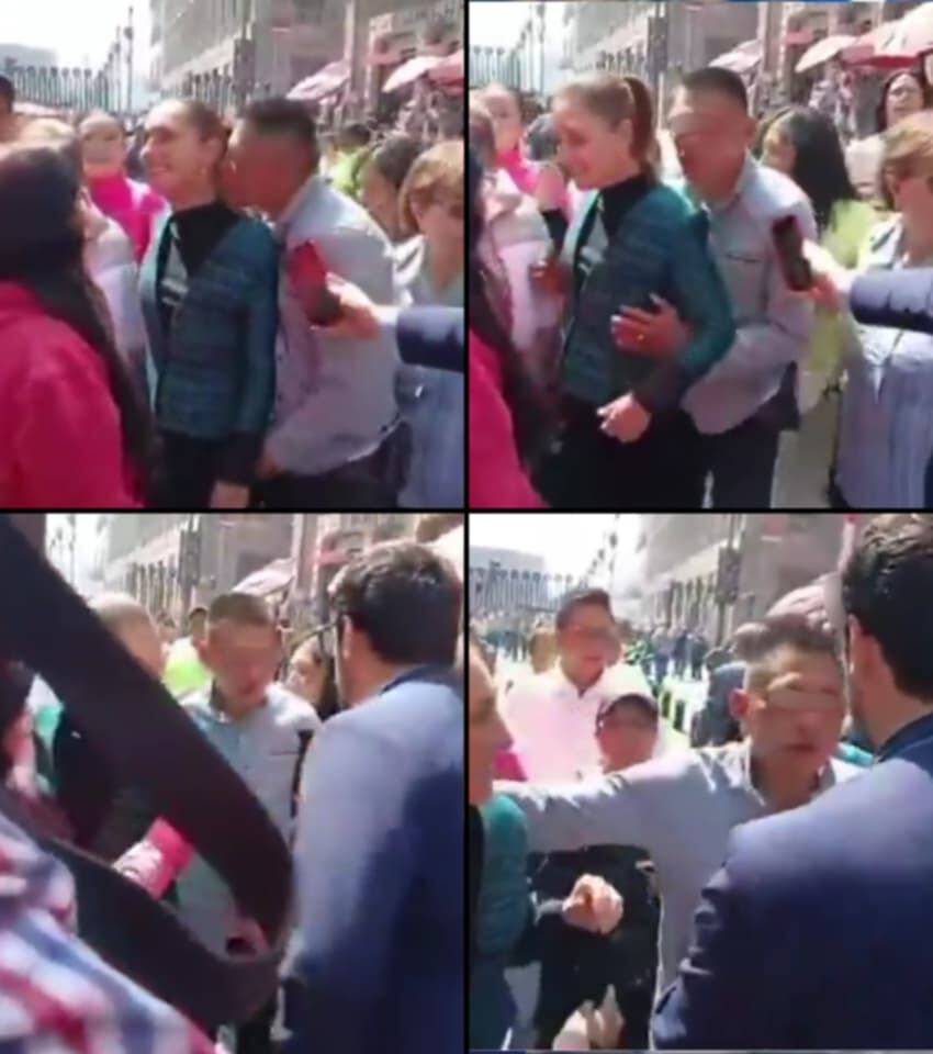El acoso se dio cuando la mandataria compartía con sus seguidores en la capital mexicana