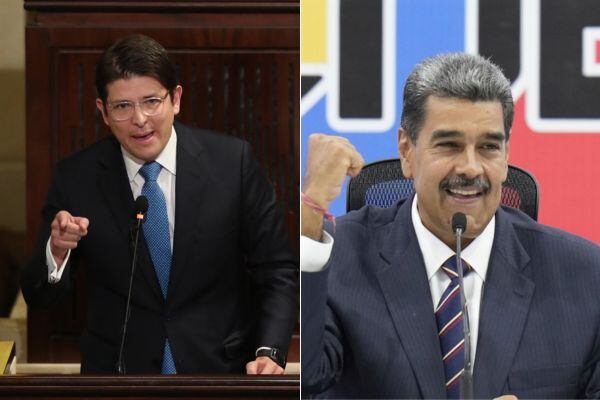 Senador Miguel Uribe y presidente de Venezuela Nicolás Maduro.