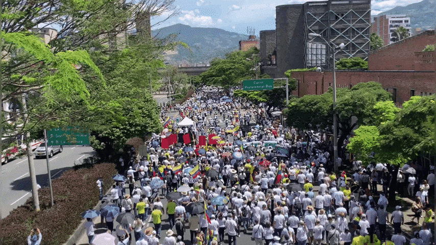 Marchas en Medellín