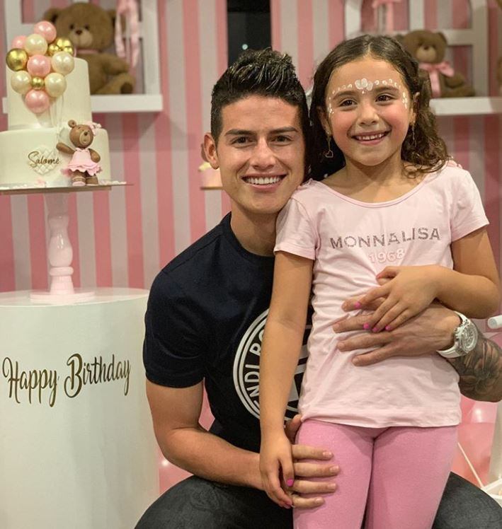 James y Salomé mantienen una gran relación a pesar de que el jugador se separó hace unos meses de Daniela Ospina.