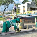 . Parque de Jovita, realizaron una jornada de limpieza y embellecimiento de ese estratégico sector de la ciudad de Cali, Enero 6 de 2024. Foto Wirman Rios / EL PAIS