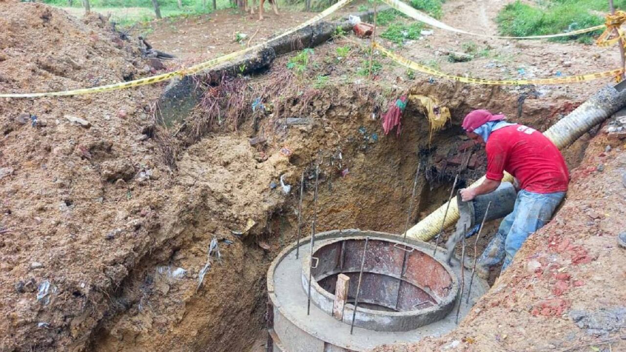 Obras de alcantarillado El Carmen de Bolívar