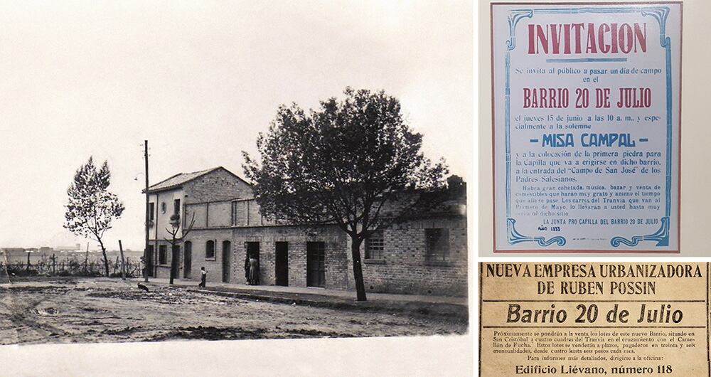 Con este aviso clasificado de 1920 se vendieron los primeros lotes para construir el barrio 20 de Julio en Bogotá. 