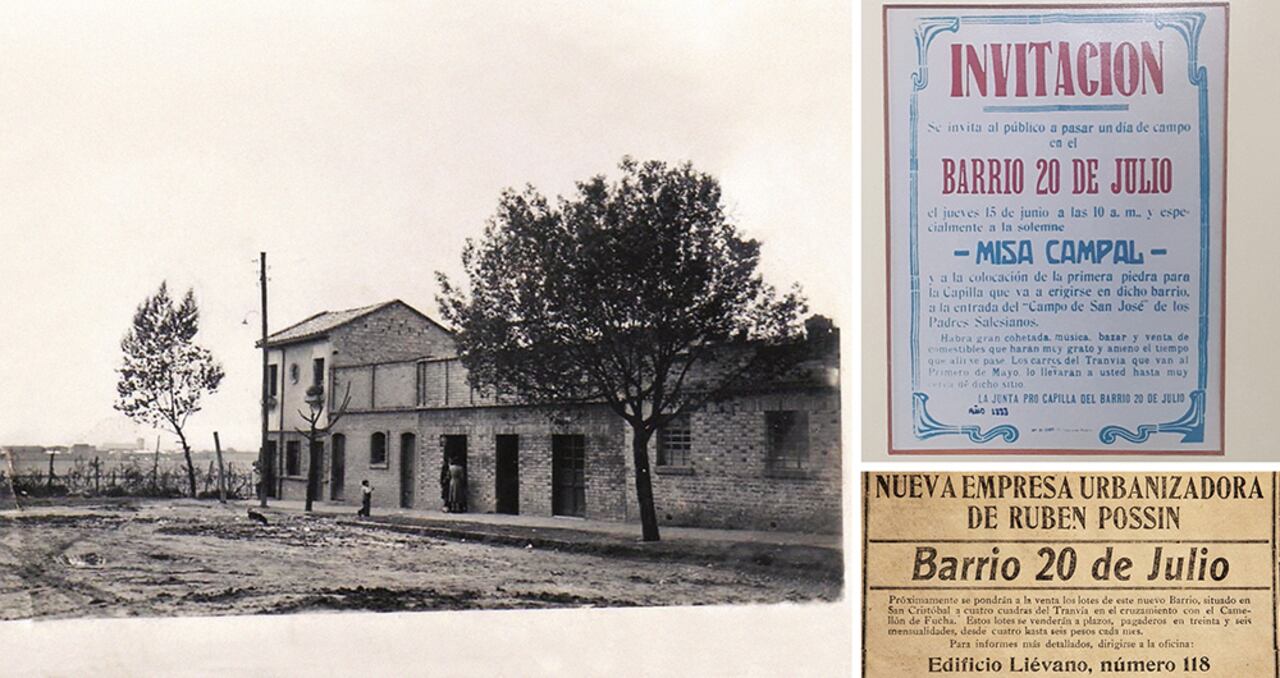 Con este aviso clasificado de 1920 se vendieron los primeros lotes para construir el barrio 20 de Julio en Bogotá.