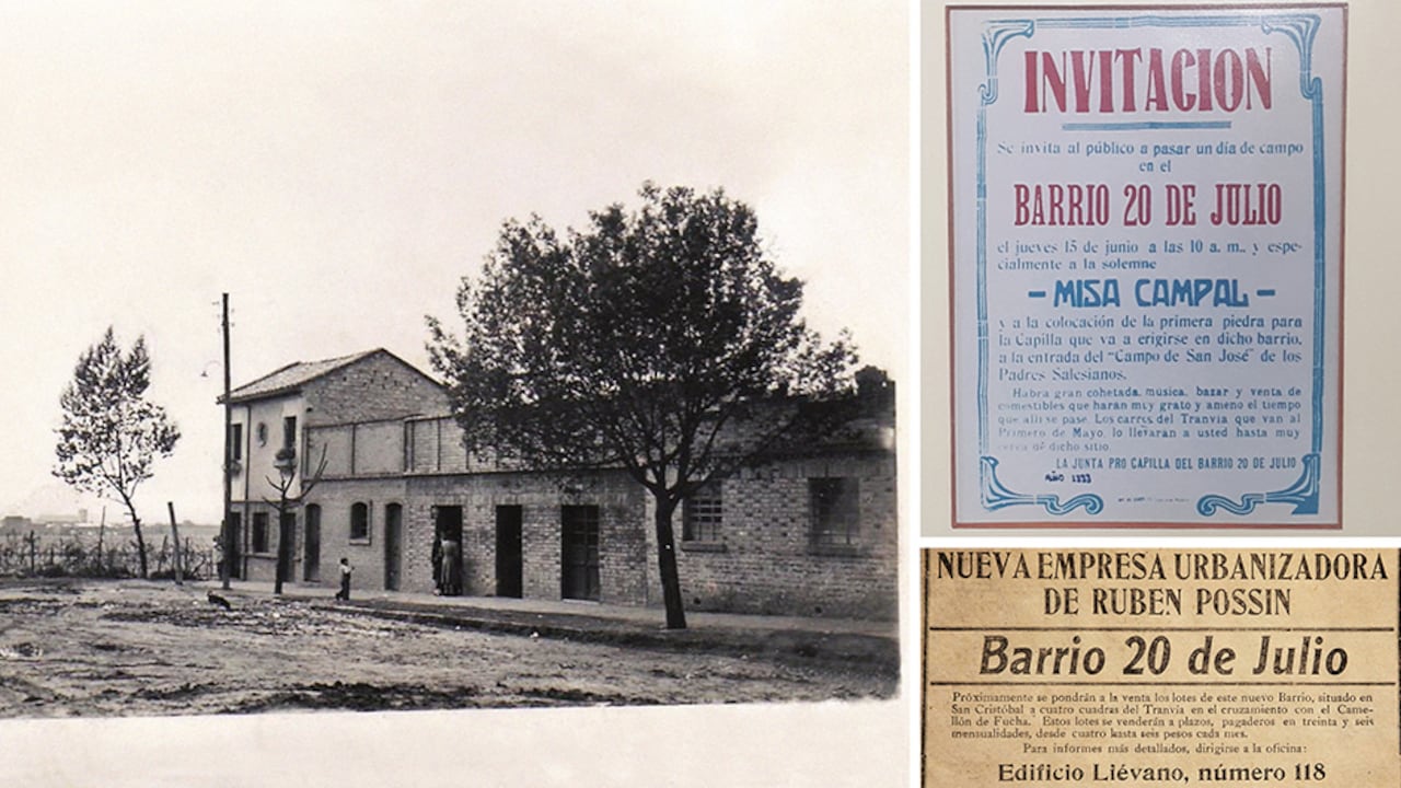 Con este aviso clasificado de 1920 se vendieron los primeros lotes para construir el barrio 20 de Julio en Bogotá.