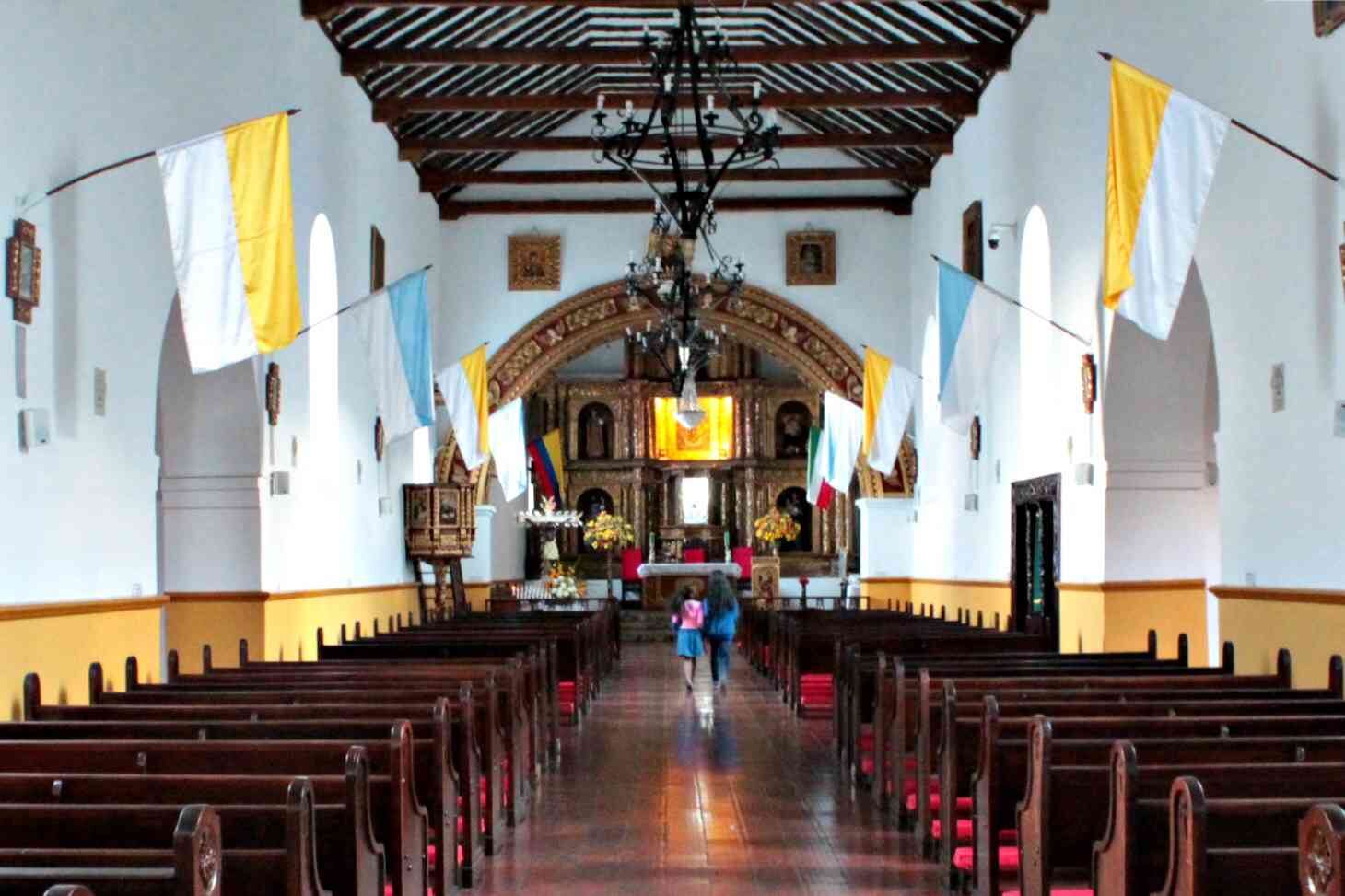 Interior de la Iglesia de Tibasosa. Foto: Laura Muñoz / Revista Semana