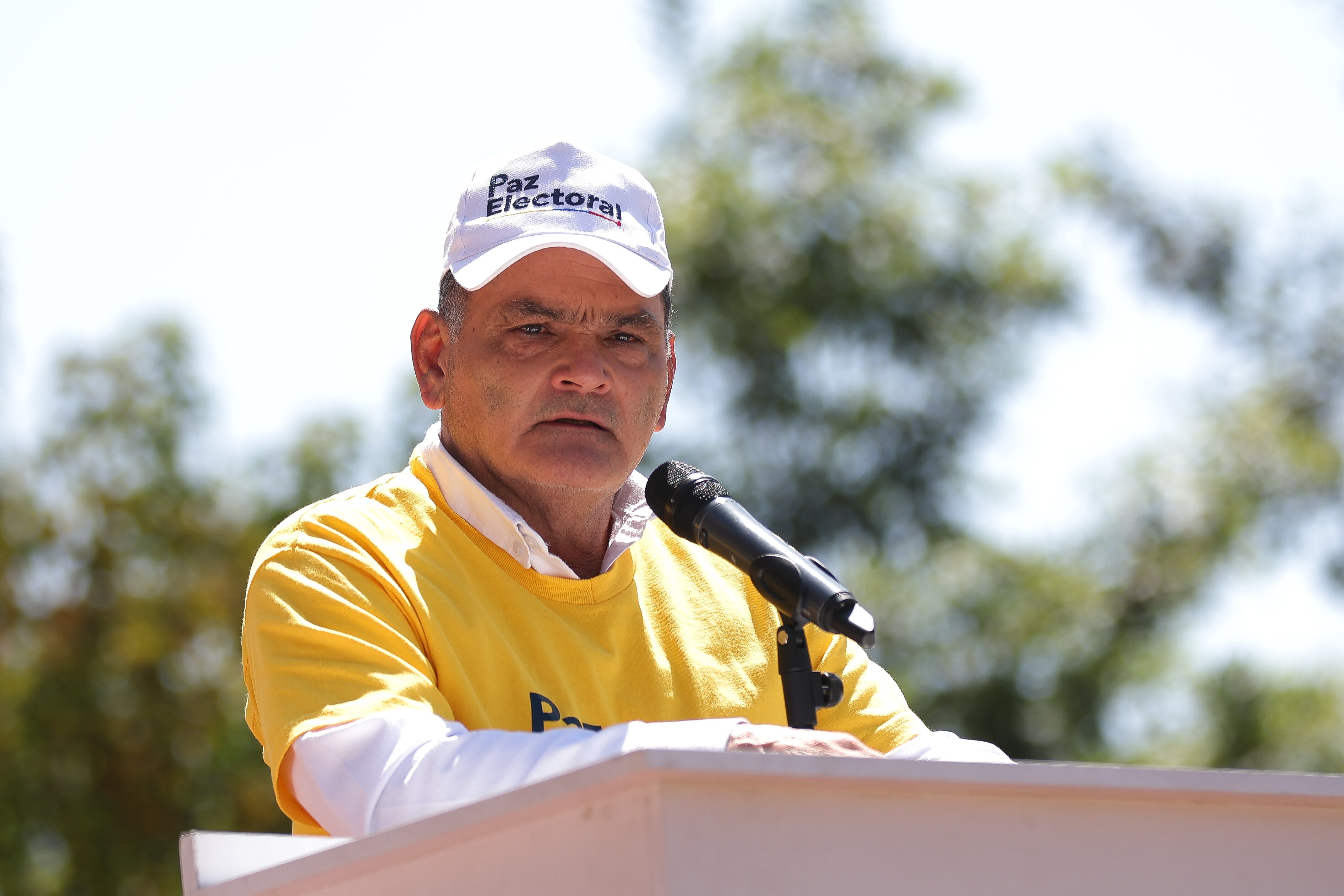 Bogotá. Febrero 26 de 2026. En la Registraduría Nacional del Estado Civil, el procurador Gregorio Eljach realizó la instalación de la jornada Colombia se Viste de Paz Electoral, una estrategia en la que participarán miles de funcionarios, organizaciones del sector productivo y de la sociedad civil para blindar el proceso electoral.