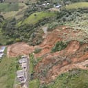 Más de 140 familias están en riesgo por los deslizamientos y 16.700
personas se podrían quedar sin agua.